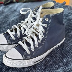 Womens 10 Converse All Star High-Top Navy  Sneakers